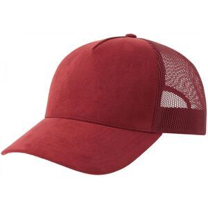 Atlantis Unisex Adult Rapper 5 Panel Suede Sustainable Trucker Cap / Cardinal Re
